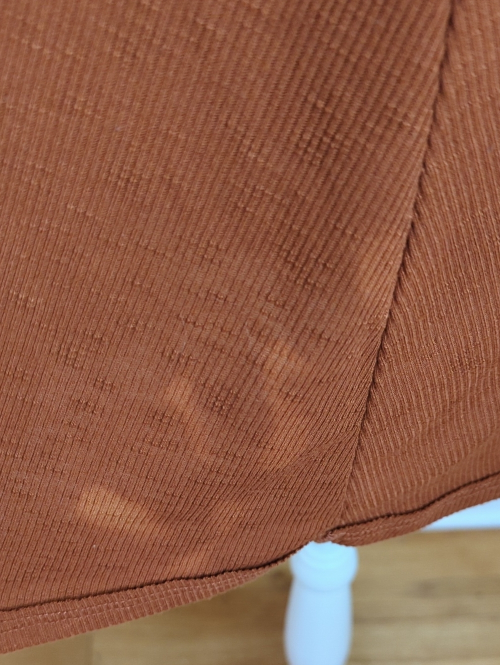 🌻💎 Free People Vintage Rust Scoop Neck Ribbed Tank Top Size Large - Flawed Gem - Picture 5 of 9